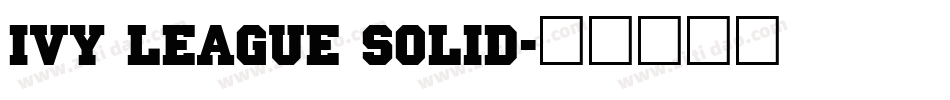 Ivy League Solid字体转换